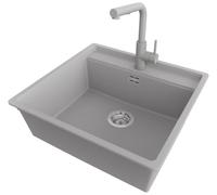 PRIMAGRAN Fregadero bajo Encimera Gris - Bergen Low Cut Top, 56x53cm