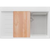 PRIMAGRAN Fregadero Cocina Todo Blanco - Sydney Ergo, 78x50cm