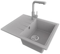PRIMAGRAN Fregadero Granito Gris - Milano, 62x50cm