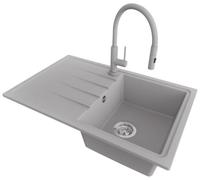 PRIMAGRAN Fregadero Granito Gris - Milano, 78x50cm