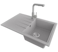 PRIMAGRAN Fregadero Granito Gris - Milano, 78x50cm