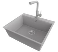 PRIMAGRAN Fregadero Granito Gris - Oslo Top, 58x50cm