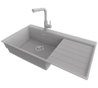 PRIMAGRAN Fregadero Granito Gris - Sydney Ergo, 90x50cm