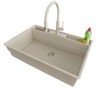 PRIMAGRAN Fregadero Granito Todo Beige - New York Multispace, 78x53cm