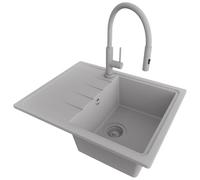 PRIMAGRAN Fregadero Granito Todo Gris - Milano, 62x50cm
