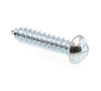 Prime-Line 9027891 - Tornillo de chapa metálica, unidireccional, 12 x 2,5 cm, acero chapado en zinc, paquete de 100