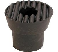 Prime-Line productos U 9163 punta de goma tope para puerta con tornillo, Negro, (Pack de 2)