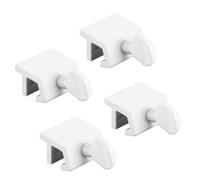 Prime-Line productos U 9823 deslizante ventana bloqueo de seguridad con economía, color blanco, (paquete de 4)