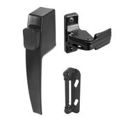 Prime Line Products K 5007 - Juego de pestillos para puerta de tormenta y mosquitera, color negro, 4 unidades
