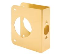 Prime-Line Products U 9555 - Refuerzo de puerta (1-3/8 pulgadas) de grosor por 2-3/8 pulgadas, diámetro de 2-1/8 pulgadas, latón