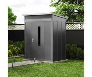 PRIMEYARD 180 x 122 cm Caseta de jardín, antracita - (GFPV00908)