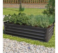 PRIMEYARD Eco 120 x 60 x 35 cm Huerto urbano, acero, antracita - (GFPV00808)