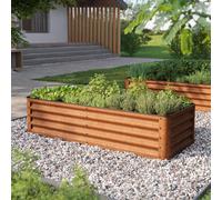 PRIMEYARD Eco 150 x 60 x 35 cm Huerto urbano, acero corten, aspecto óxido - (GFPV00966)