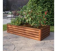 PRIMEYARD Eco 150 x 75 x 35 cm Huerto urbano, acero corten, aspecto óxido - (GFPV00968)