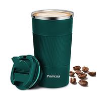 Primizia Taza de café,Taza Termica de Acero Inoxidable 510ML, Sin BPA,Vaso Termico de Fugas para Frío y Calor,Azúl