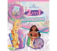 Princesas. Actividades 2 en 1: Libro para colorear, actividades, lápices y pegatinas (Disney. Princesas)