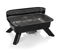 Princess 01.112252.01.001 - Barbacoa híbrida, eléctrica y de carbón, negro, 2000 W