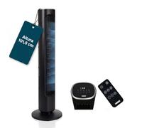 Princess Ventilador de columna - Diseño elegante - 50 W - Potente, silencioso, bajo consumo - Altura: 101,5 cm - Oscilante - 4 modos - 12 velocidades - 352390