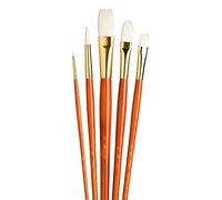 Princeton Art & Cepillo Nylon Sintético Color Blanco Taklon Valor Real Set-5 kg
