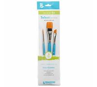 PRINCETON ARTIST BRUSH CO. PRINCETON SelectArtiste, Pinceles para multi-técnica de bellas artes, Sintético, Combinados, Mango Corto, Bolsa de plásico, 3 unidades