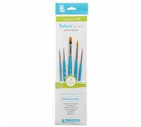 PRINCETON ARTIST BRUSH CO. PRINCETON SelectArtiste, Pinceles para multi-técnica de bellas artes, Sintético, Combinados, Mango Corto, Bolsa de plásico, 5 unidades