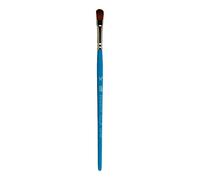 Princeton Artist Brush Princeton Select Sintético Mango Corto Abombado Ovalado 1/4 Pulg, Azul, Oval Mop 1/4 Inch