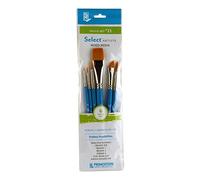 Princeton - Select sintético Value Set 21 - Set 6 Pinceles | pintura de acuarela, óleo, acrílico y gouache, sintético, mango corto, estudiantes de bellas artes y artistas adultos