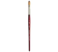 Princeton Velvetouch Artiste, Pincel de Medios Mixtos para acrílico, Acuarela y Aceite, Serie 3950 Filbert Luxury Synthetic, tamaño 8