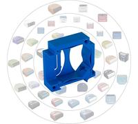 Print Worth 3D Allstar - Soporte universal de pared para todos los 60 shellys: 1,1 PM, 2 PM, obturador, 1L, 2L, EM, i4, regulador de intensidad, RGBW (Wave/Plus, G3, G4) y Nous/GLEDOPTO (azul, 1)