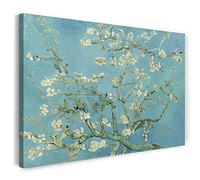 Printed Paintings Impresión sobre Lienzo (100x70cm): Vincent Van Gogh - Rama de Almendro (1890)