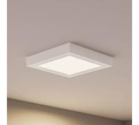 Prios Plafón LED Alette, blanco, 22,7 cm 24W, atenuable