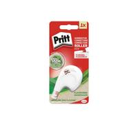 Pritt Corrector roller Eco Flex, aplicación lateral, cinta con tapa, blanco 4,2mm x 10m