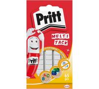 Pritt Multi Tack (1 pack de 65 pcs), cuadrados de masilla adhesiva blanca multiusos, adhesivo reposicionable y reutilizable para manualidades y proyectos de DIY