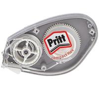 Pritt Rodillo corrector Compact Flex con punta flexible y función push-pull para la aplicación a doble cara, se puede escribir encima inmediatamente, ancho aprox. 4,2 mm, longitud 10 m