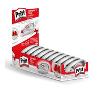 Pritt Rodillo corrector Compact Flex con punta flexible y función push-pull, se puede escribir encima inmediatamente, ancho aprox. 4,2 mm, longitud 10 m, juego rodillos