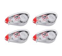 Pritt Rodillo corrector Compact Flex, se puede escribir encima inmediatamente, fácil de usar gracias a la punta flexible, longitud de la cinta 10 m, ancho 4,2 mm, set económico con 4 rodillos
