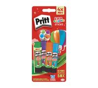 Pritt Stick Rainbow - Barra adhesiva de colores arco iris - 4 unidades x 10gr
