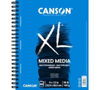 Pro-Art 457489 Canson XL Multi-Media Paper Pad 9 pulgadas x 12 pulgadas -60 Hojas