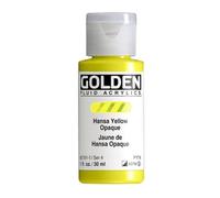 Pro-Art Golden Fluid Pintura acrílica 1 oz-Hansa Amarillo Opaco
