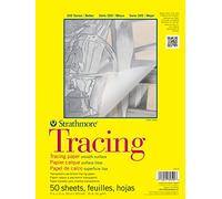 Strathmore Bloc de papel de calco Serie 300 – 9 x 12 pulgadas, 50 hojas, blanco