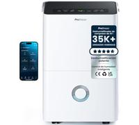 Pro Breeze Deshumidificador 30L/día con WiFi, Antihumedad, Deshumidificador Silencioso para Habitaciones hasta 30 m², Desagüe Continuo, 4 Modos, Temporizador 24 h, Seca la Ropa
