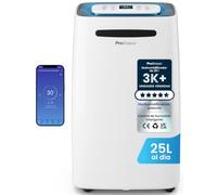 Pro Breeze deshumidificador inteligente 25L/día con Wi-Fi, pantalla digital, modo ropa, drenaje continuo y temporizador para humedad y condensación