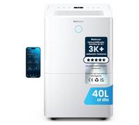 Pro Breeze® deshumidificador inteligente 40L/día con Wi-Fi, sensor automático, modo ropa, temporizador 24h y drenaje continuo silencioso