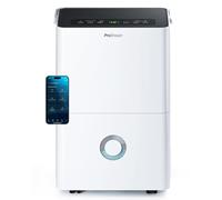 Pro Breeze Deshumidificador Inteligente de 30L/día, Wi-Fi, Tanque de 4L, Temporizador de 24H y Bloqueo de Seguridad. Deshumidificador con Compresor, Elimina la Humedad y Condensación del Hogar