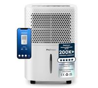 Pro Breeze® deshumidificador pequeño 12L/día inteligente y silencioso con Wi-Fi, sensor de humedad, modo ropa, pantalla LED y drenaje continuo