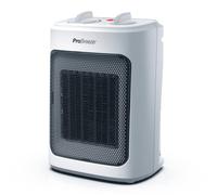 Pro Breeze Mini Calefactor Cerámico de 2000 W, 3 Niveles de Potencia y Modo Solo Ventilador. Pequeño Calentador Para Casa, Oficina, Escritorio, Dormitorio o Terraza - Blanco
