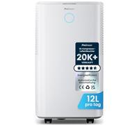 Pro Breeze OmniDry Deshumidificador 12 L, bajo consumo, silencioso, 3 modos, higrostato, LED, temporizador 24 h, tubo drenaje, secado ropa, elimina humedad, moho y alergias