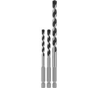 Bosch Brocas PRO HEX-5 – para piedra dura y hormigón, Ø 5/6/8 mm – 3 piezas (5x100/6x100/8x150 mm)