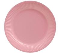 Pro Mantel - Ref. 79214i - 20 platos - diámetro 23 cm - cartón - rosa