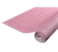 Pro Nappe - Ref R480686I - Mantel de papel damasco desechable en rollos 6 M de largo X 1,20 M de ancho - Color rosa empolvado - Papel damasco con un patrón universal chic y clásico - Caja de 12 rollos